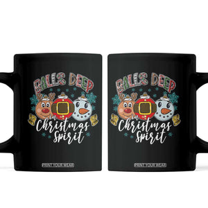 Funny Balls Deep In Christmas Spirit Coffee Mug Xmas Humorous Festive TS11 Black Print Your Wear