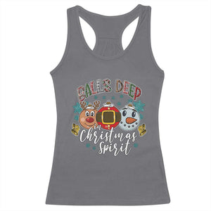 Funny Balls Deep In Christmas Spirit Racerback Tank Top Xmas Humorous Festive TS11 Charcoal Print Your Wear