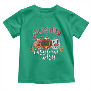 Funny Balls Deep In Christmas Spirit Toddler T Shirt Xmas Humorous Festive TS11 Irish Green Print Your Wear