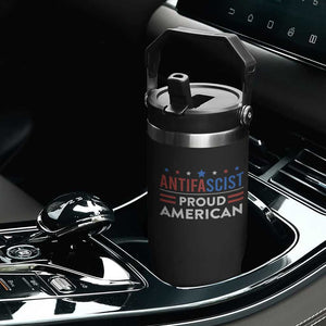 Antifascist Proud American Flip Straw Tumbler Fight Fascism Protest Human Rights TS11 Print Your Wear