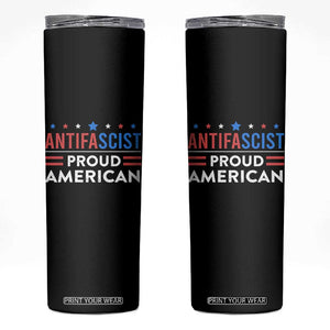 Antifascist Proud American Skinny Tumbler Fight Fascism Protest Human Rights TS11 Black Print Your Wear