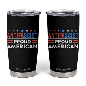 Antifascist Proud American Tumbler Cup Fight Fascism Protest Human Rights TS11 Black Print Your Wear