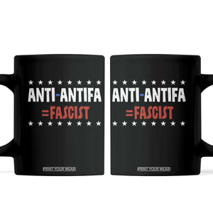 Fight Fascism Protest Anti Fascism Coffee Mug Vintage Stars And Stripes TS11 Black Print Your Wear