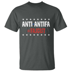 Fight Fascism Protest Anti Fascism T Shirt Vintage Stars And Stripes TS11 Dark Heather Print Your Wear