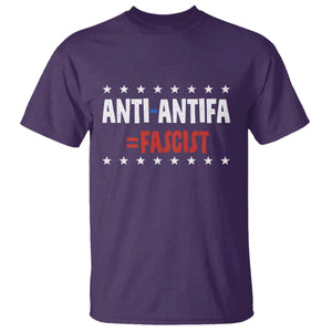 Fight Fascism Protest Anti Fascism T Shirt Vintage Stars And Stripes TS11 Purple Print Your Wear