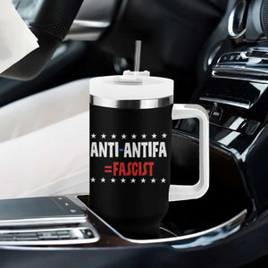 Fight Fascism Protest Anti Fascism Tumbler With Handle Vintage Stars And Stripes TS11 Print Your Wear