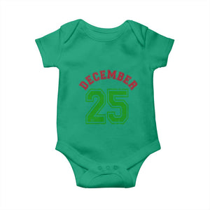 December 25 Christmas Sport Jersey Number Xmas Baby Onesie TS11 Irish Green Print Your Wear