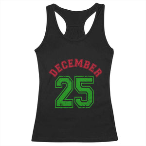 December 25 Christmas Sport Jersey Number Xmas Racerback Tank Top TS11 Black Print Your Wear