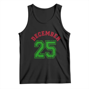 December 25 Christmas Sport Jersey Number Xmas Tank Top TS11 Black Print Your Wear