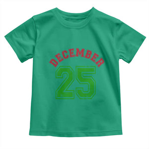 December 25 Christmas Sport Jersey Number Xmas Toddler T Shirt TS11 Irish Green Print Your Wear