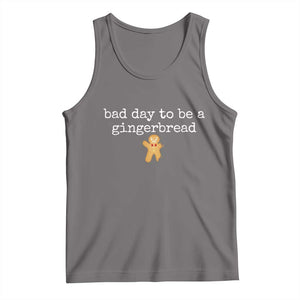 Funny Bad Day To Be A Gingerbread Christmas Tank Top Xmas Cookie Lover TS11 Deep Heather Print Your Wear