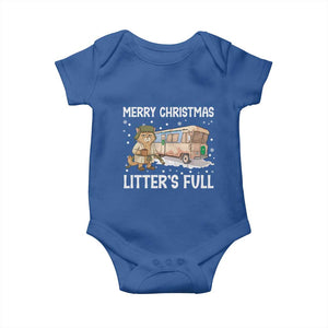 Funny Merry Christmas Litter's Full Cat Parody Baby Onesie Xmas Movie TS11 Royal Blue Print Your Wear
