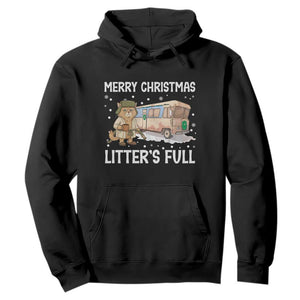 Funny Merry Christmas Litter's Full Cat Parody Hoodie Xmas Movie TS11 Black Print Your Wear