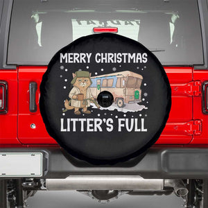 Funny Merry Christmas Litter's Full Cat Parody Spare Tire Cover Xmas Movie TS11 Black Print Your Wear