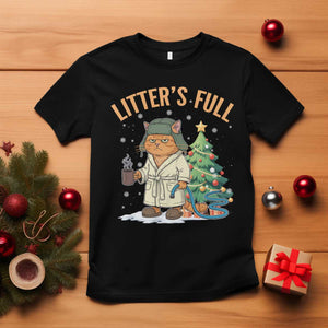 Funny Christmas Vacation Movie Litter's Full Cat T Shirt Xmas Tree TS11 Black Print Your Wear