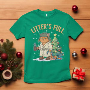 Funny Christmas Vacation Movie Litter's Full Cat T Shirt Xmas Tree TS11 Irish Green Print Your Wear