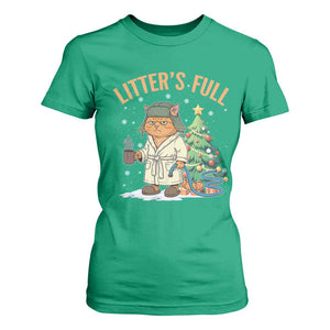Funny Christmas Vacation Movie Litter's Full Cat T Shirt For Women Xmas Tree TS11 Irish Green Print Your Wear