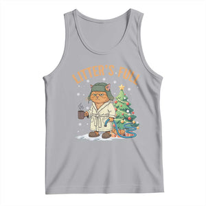 Funny Christmas Vacation Movie Litter's Full Cat Tank Top Xmas Tree TS11 Athletic Heather Print Your Wear