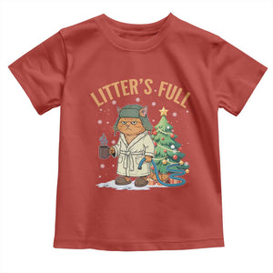 Funny Christmas Vacation Movie Litter's Full Cat Toddler T Shirt Xmas Tree TS11 Red Print Your Wear