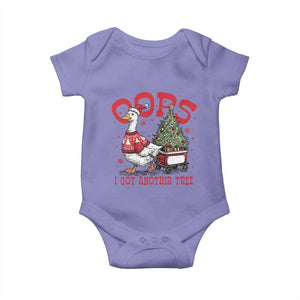 Funny Oops I Got Another Tree Funny Christmas Goose Baby Onesie TS11 Violet Print Your Wear