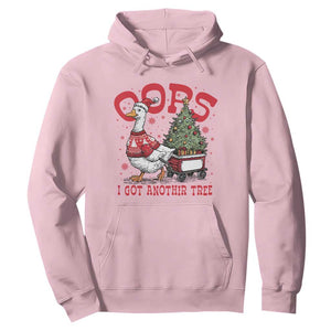 Funny Oops I Got Another Tree Funny Christmas Goose Hoodie TS11 Light Pink Print Your Wear