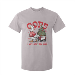 Funny Oops I Got Another Tree Funny Christmas Goose T Shirt For Kid TS11 Ice Gray Print Your Wear