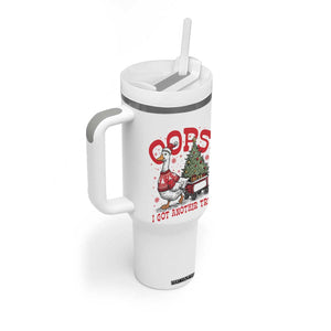 Funny Oops I Got Another Tree Funny Christmas Goose Tumbler With Handle TS11 Print Your Wear