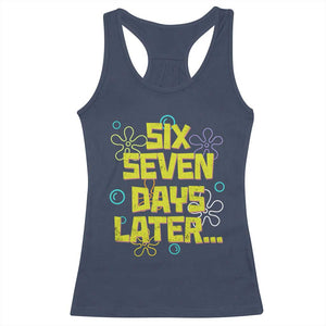 Funny 67 Days Later Racerback Tank Top 67 Days Of School Meme Teacher TS11 Navy Print Your Wear