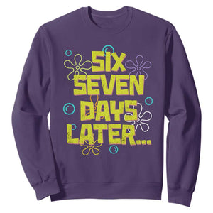 Funny 67 Days Later Sweatshirt 67 Days Of School Meme Teacher TS11 Purple Print Your Wear