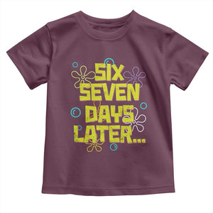 Funny 67 Days Later Toddler T Shirt 67 Days Of School Meme Teacher TS11 Maroon Print Your Wear