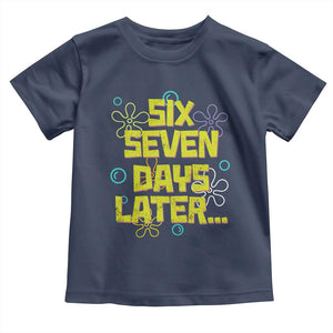 Funny 67 Days Later Toddler T Shirt 67 Days Of School Meme Teacher TS11 Navy Print Your Wear