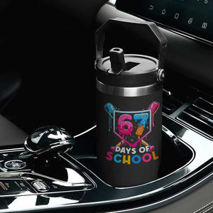 Funny 67 Days Of School Baseball Drip Flip Straw Tumbler Six Seven Meme Gen Alpha TS11 Print Your Wear