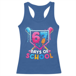 Funny 67 Days Of School Baseball Drip Racerback Tank Top Six Seven Meme Gen Alpha TS11 Royal Blue Print Your Wear