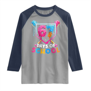 Funny 67 Days Of School Baseball Drip Raglan Shirt Six Seven Meme Gen Alpha TS11 Sport Gray Navy Print Your Wear