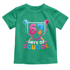 Funny 67 Days Of School Baseball Drip Toddler T Shirt Six Seven Meme Gen Alpha TS11 Irish Green Print Your Wear