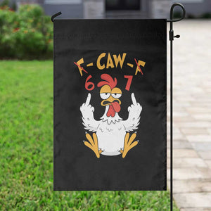 Funny F Caw F 67 Meme Garden Flag Cartoon Chicken Six Seven Poultry Humor TS11 Print Your Wear