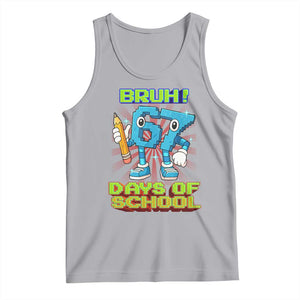 Funny Bruh 67 Days Of School Tank Top Six Seven Meme Pixel Game Gen Alpha TS11 Athletic Heather Print Your Wear