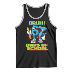 Funny Bruh 67 Days Of School Tank Top Six Seven Meme Pixel Game Gen Alpha TS11 Black Athletic Heather Print Your Wear
