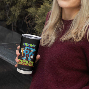 Funny Bruh 67 Days Of School Tumbler Cup Six Seven Meme Pixel Game Gen Alpha TS11 Print Your Wear