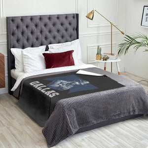 DFC Game Day Throw Blanket Blue Star Football Game Sport Lover TS11 Print Your Wear