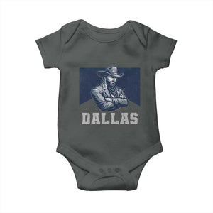 DFC Game Day Baby Onesie Blue Star Football Game Sport Lover TS11 Dark Heather Print Your Wear