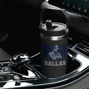 DFC Game Day Flip Straw Tumbler Blue Star Football Game Sport Lover TS11 Print Your Wear