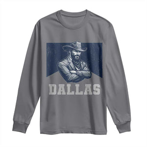 DFC Game Day Long Sleeve Shirt Blue Star Football Game Sport Lover TS11 Charcoal Print Your Wear