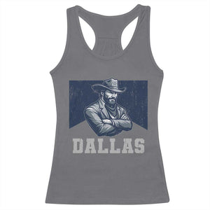 DFC Game Day Racerback Tank Top Blue Star Football Game Sport Lover TS11 Charcoal Print Your Wear
