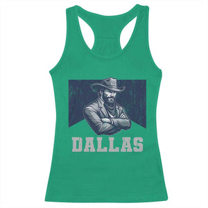 DFC Game Day Racerback Tank Top Blue Star Football Game Sport Lover TS11 Irish Green Print Your Wear