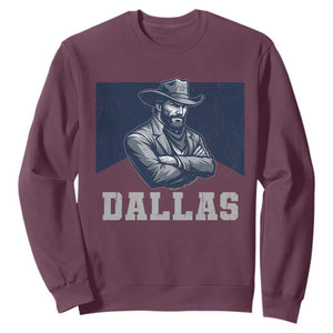 DFC Game Day Sweatshirt Blue Star Football Game Sport Lover TS11 Maroon Print Your Wear