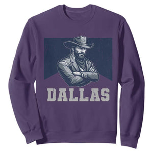 DFC Game Day Sweatshirt Blue Star Football Game Sport Lover TS11 Purple Print Your Wear