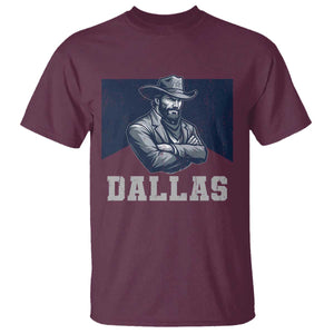DFC Game Day T Shirt Blue Star Football Game Sport Lover TS11 Maroon Print Your Wear