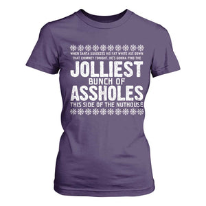Funny Christmas Vacation Jolliest Bunch Of Assholes T Shirt For Women Xmas Movie TS11 Purple Print Your Wear