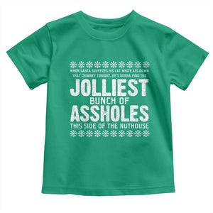 Funny Christmas Vacation Jolliest Bunch Of Assholes Toddler T Shirt Xmas Movie TS11 Irish Green Print Your Wear